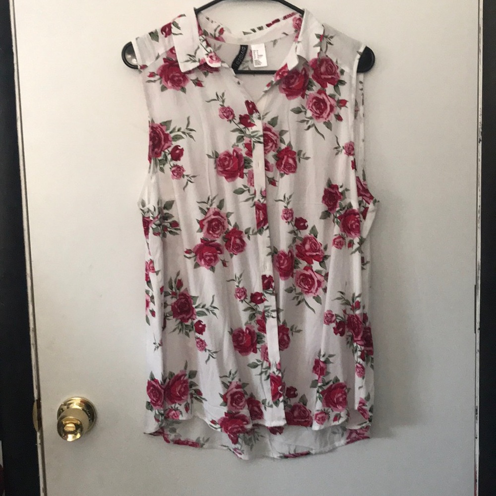 Cut of rose shirt from H&M